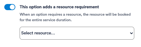 resource rquirment add ons