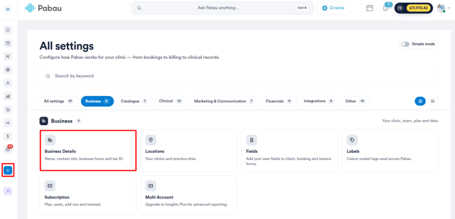 Business details 1