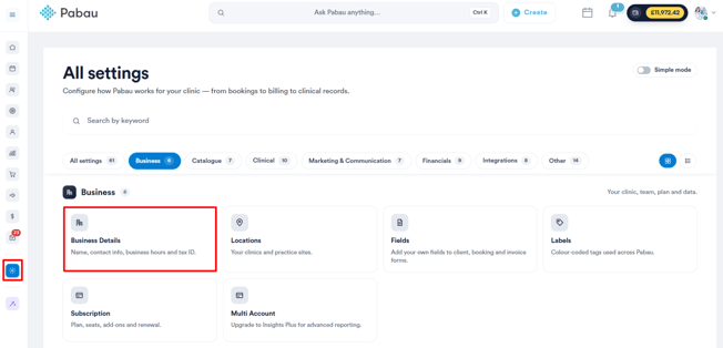 Business details 1