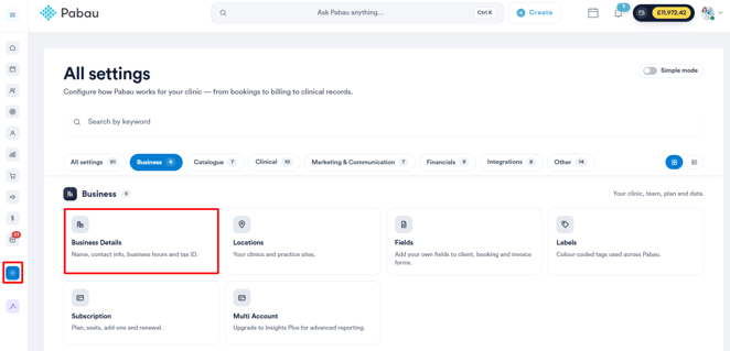 Business details 1