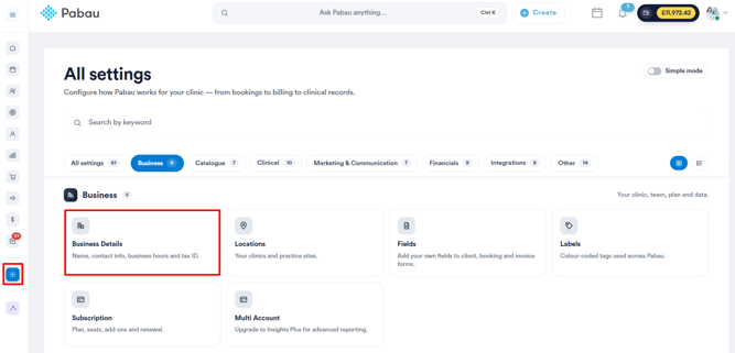 Business details 1