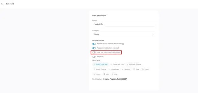 How to Hide Fields from the Pabau GO iOS app_2