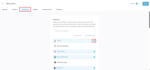How to add staff members to a location4