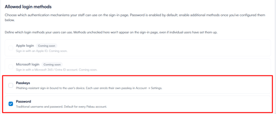 allowed login