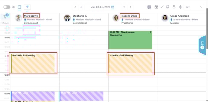 How to Add Multiple Staff to Blockouts 5