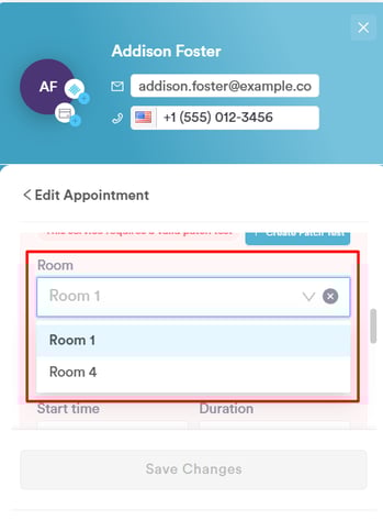 How to Change Rooms for Appointments_4