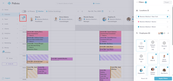 How to Filter Cancelled Appointments in the Calendar_1