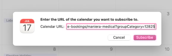 How to Integrate your Pabau Calendar on Mac Calendar, iCal, Google Calendar & Outlook_4-1