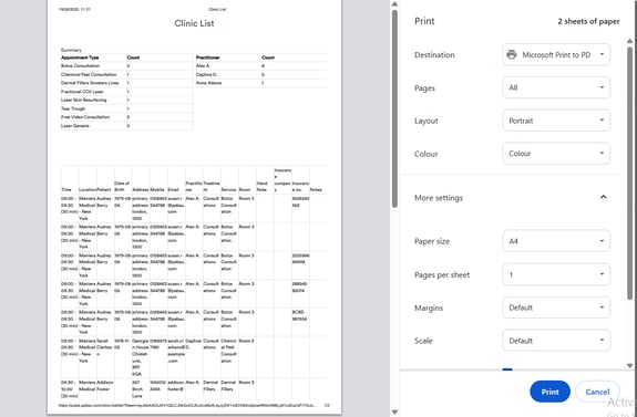 How to Print Daily Appointment Schedule14