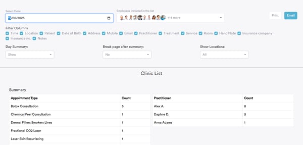 How to Print Daily Appointment Schedule44