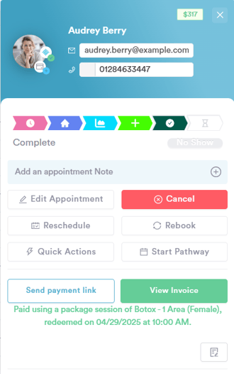 How to Use a Package to Pay for an Appointment_5