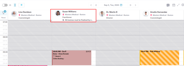 How to add a note in the calendar4