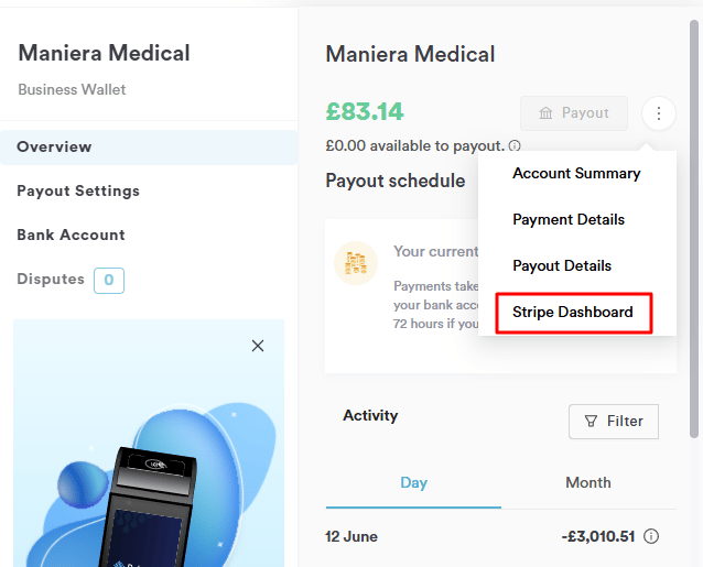 How to Access Your Stripe Dashboard via Pabau_3