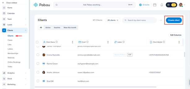 How to  Create a Client 1