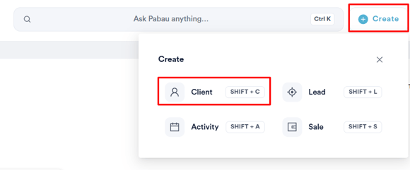 How to  Create a Client 8