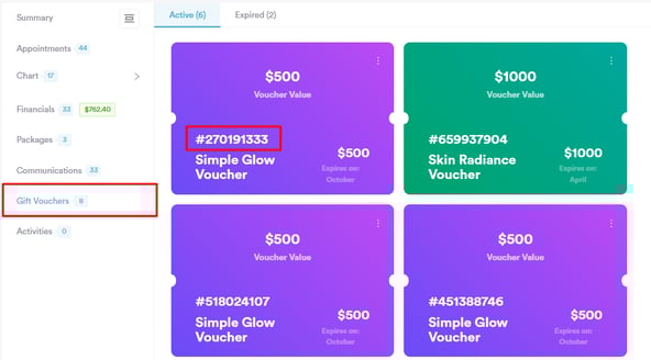 How to Check Voucher Code from the Client Card_1