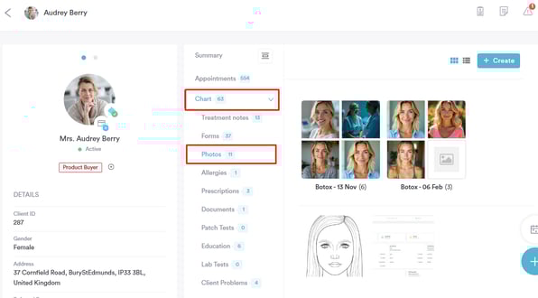 How to Compare Before and After Photos in the Client Card_3