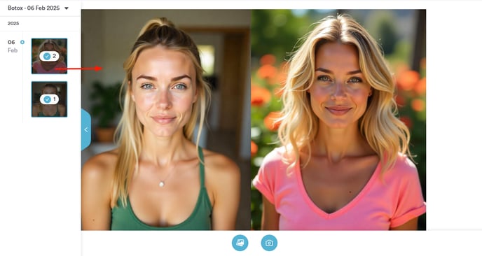 How to Compare Before and After Photos in the Client Card__11