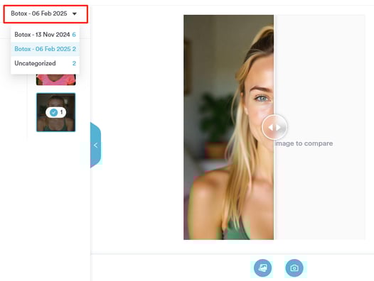 How to Compare Before and After Photos in the Client Card__7