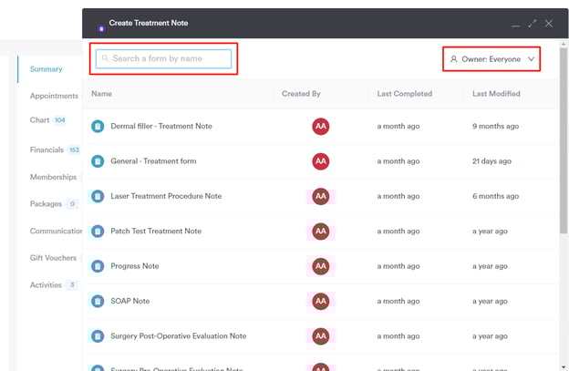 How to Copy Data from a Previous Treatment Note_4