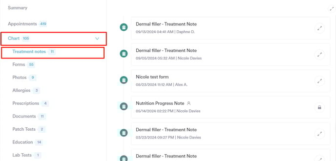 How to Copy Data from a Previous Treatment Note_7