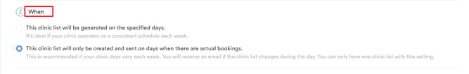 How to Create a Clinic List5