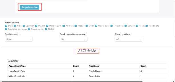 How to Create a Clinic List7