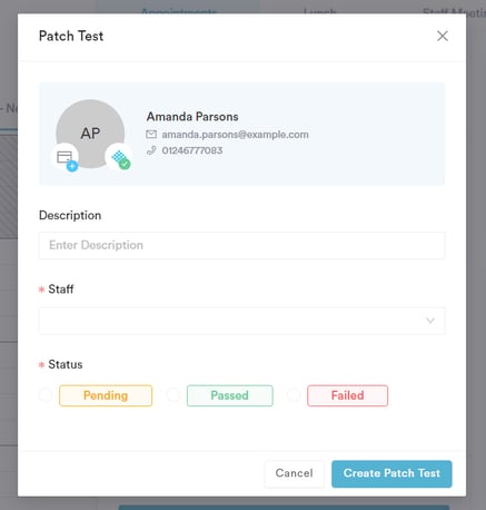 How to Create a Patch Test from the Calendar_2