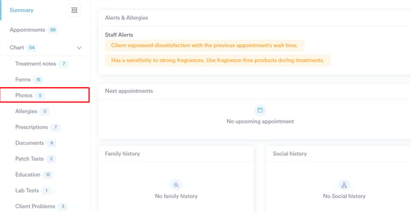 How to Create an Album in the Client Card_2