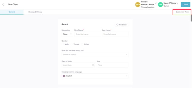 How to Customise the Layout of the Client Creation Form222