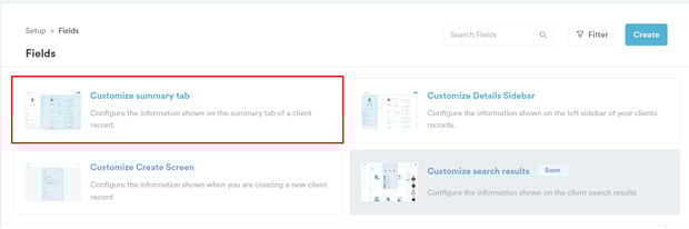 How to Customize the Summary Tab in the Client Card2