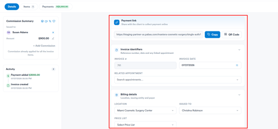 How to Edit an Invoice from Client Card 9
