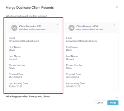 How to Merge Client Records 3
