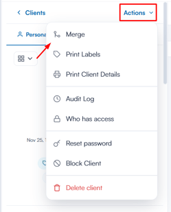 How to Merge Client Records 6