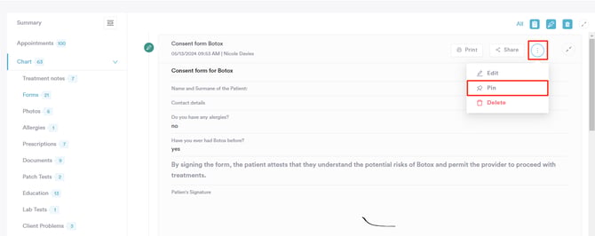 How to Pin a Medical Form_3