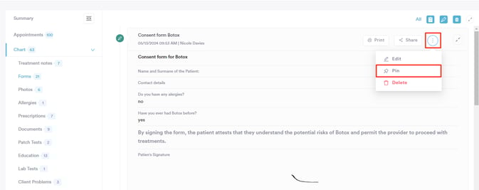 How to Pin a Medical Form_3