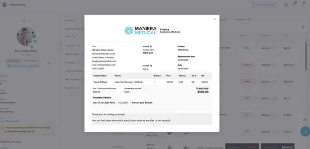 How to Preview Invoices in Client Card_4
