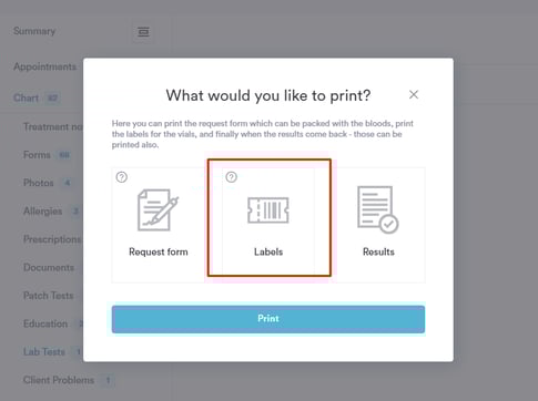 How to Print Labels for Labs_5
