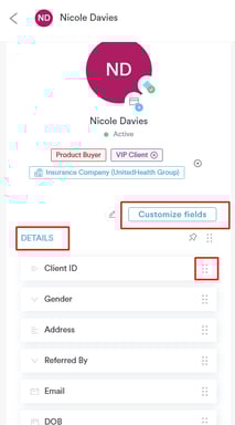 How to Rearrange Client Details Fields and Categories in the Client Card_3