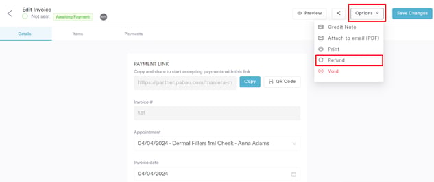 How to Refund an Invoice_4