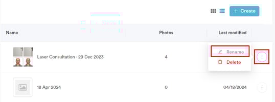 How to Rename an Album in the Client Card_3