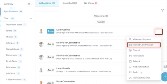 How to Resend an Appointment Confirmation_4