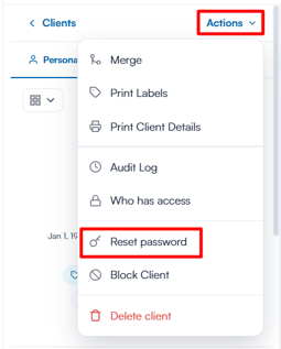 How to Send a Connect Password Reset Link 1