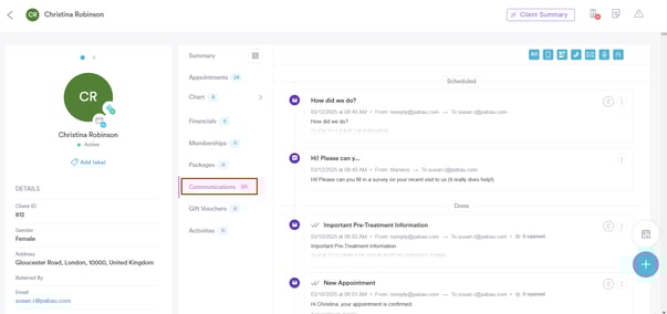 How to Send an Email from the Client Card_6
