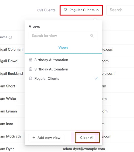 How to View Clients in Default View_2