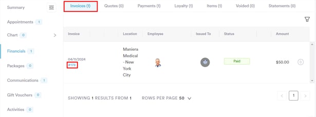 How to Void an Invoice from the Client Card_3