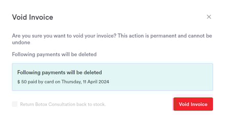 How to Void an Invoice from the Client Card_5