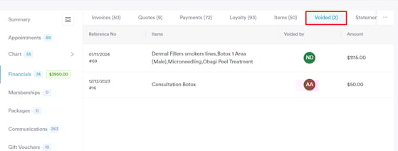 How to Void an Invoice from the Client Card_6