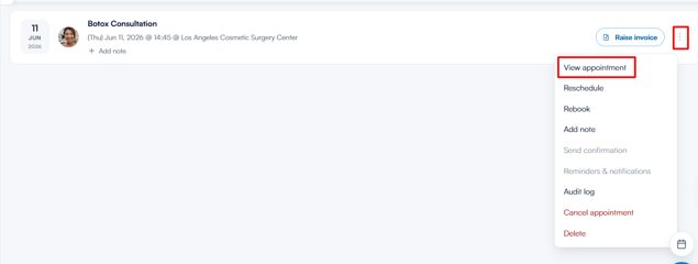 How to cancel an appointment from client card 6