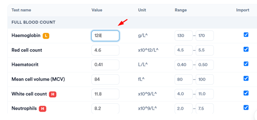 How to import results 7